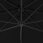 vidaXL Ampelschirm mit Stahlmast 250x250 cm Schwarz vidaXL Ampelschirm mit Stahlmast 250x250 cm Schwarz