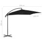 vidaXL Ampelschirm mit Stahlmast 250x250 cm Schwarz vidaXL Ampelschirm mit Stahlmast 250x250 cm Schwarz
