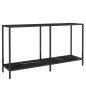 vidaXL Konsolentisch Schwarz 140x35x75,5 cm Hartglas vidaXL Konsolentisch Schwarz 140x35x75,5 cm Hartglas