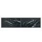 vidaXL Konsolentisch Schwarz 140x35x75,5 cm Hartglas vidaXL Konsolentisch Schwarz 140x35x75,5 cm Hartglas