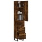 vidaXL Highboard Räuchereiche 34,5x34x180 cm Holzwerkstoff vidaXL Highboard Räuchereiche 34,5x34x180 cm Holzwerkstoff