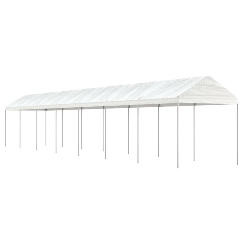 vidaXL Pavillon mit Dach Weiß 15,61x2,28x2,69 m Polyethylen vidaXL Pavillon mit Dach Weiß 15,61x2,28x2,69 m Polyethylen