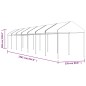 vidaXL Pavillon mit Dach Weiß 15,61x2,28x2,69 m Polyethylen vidaXL Pavillon mit Dach Weiß 15,61x2,28x2,69 m Polyethylen
