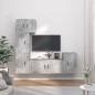 vidaXL 5-tlg. TV-Schrank-Set Betongrau Holzwerkstoff vidaXL 5-tlg. TV-Schrank-Set Betongrau Holzwerkstoff