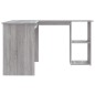 vidaXL Eckschreibtisch Grau Sonoma 120x140x75 cm Holzwerkstoff vidaXL Eckschreibtisch Grau Sonoma 120x140x75 cm Holzwerkstoff