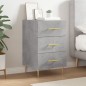 vidaXL Nachttisch Betongrau 40x40x66 cm Holzwerkstoff vidaXL Nachttisch Betongrau 40x40x66 cm Holzwerkstoff