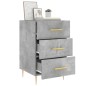 vidaXL Nachttisch Betongrau 40x40x66 cm Holzwerkstoff vidaXL Nachttisch Betongrau 40x40x66 cm Holzwerkstoff