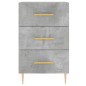 vidaXL Nachttisch Betongrau 40x40x66 cm Holzwerkstoff vidaXL Nachttisch Betongrau 40x40x66 cm Holzwerkstoff