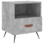 vidaXL Nachttisch Betongrau 40x35x47,5 cm Holzwerkstoff vidaXL Nachttisch Betongrau 40x35x47,5 cm Holzwerkstoff