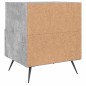 vidaXL Nachttisch Betongrau 40x35x47,5 cm Holzwerkstoff vidaXL Nachttisch Betongrau 40x35x47,5 cm Holzwerkstoff