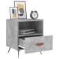 vidaXL Nachttisch Betongrau 40x35x47,5 cm Holzwerkstoff vidaXL Nachttisch Betongrau 40x35x47,5 cm Holzwerkstoff