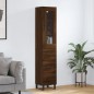 vidaXL Highboard Braun Eichen-Optik 34,5x34x180 cm Holzwerkstoff vidaXL Highboard Braun Eichen-Optik 34,5x34x180 cm Holzwerkstoff