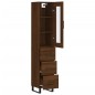 vidaXL Highboard Braun Eichen-Optik 34,5x34x180 cm Holzwerkstoff vidaXL Highboard Braun Eichen-Optik 34,5x34x180 cm Holzwerkstoff