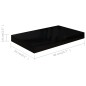 vidaXL Schwebendes Wandregal Hochglanz-Schwarz 40x23x3,8 cm MDF vidaXL Schwebendes Wandregal Hochglanz-Schwarz 40x23x3,8 cm MDF
