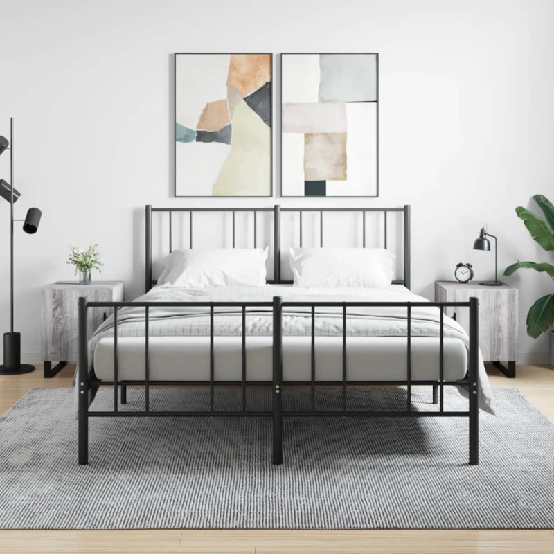vidaXL Nachttische 2 Stk. Grau Sonoma 40x40x50 cm Holzwerkstoff vidaXL Nachttische 2 Stk. Grau Sonoma 40x40x50 cm Holzwerkstoff