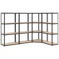 vidaXL Regale mit 4 Böden 4 Stk. Anthrazit Stahl & Holzwerkstoff vidaXL Regale mit 4 Böden 4 Stk. Anthrazit Stahl & Holzwerkstoff