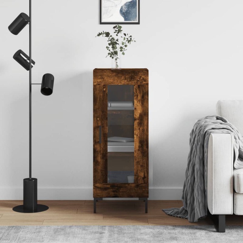 vidaXL Sideboard Räuchereiche 34,5x34x90 cm Holzwerkstoff vidaXL Sideboard Räuchereiche 34,5x34x90 cm Holzwerkstoff