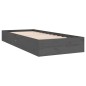 vidaXL Massivholzbett Grau 75x190 cm vidaXL Massivholzbett Grau 75x190 cm