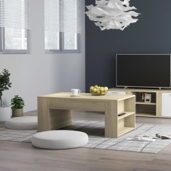 vidaXL Couchtisch Sonoma-Eiche 100x60x42 cm Holzwerkstoff