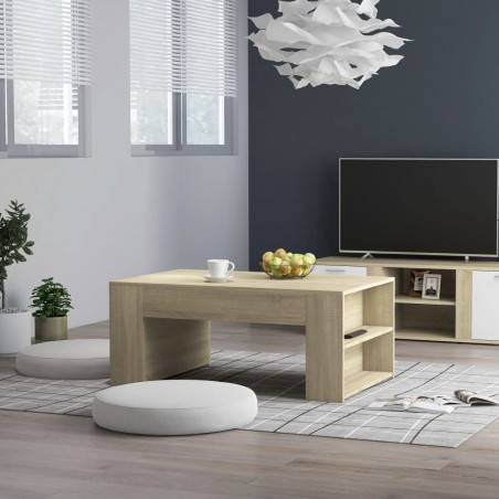 vidaXL Couchtisch Sonoma-Eiche 100x60x42 cm Holzwerkstoff