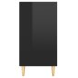 vidaXL Sideboard Hochglanz-Schwarz 103,5x35x70 cm Holzwerkstoff vidaXL Sideboard Hochglanz-Schwarz 103,5x35x70 cm Holzwerkstoff