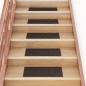 vidaXL Selbstklebende Treppenmatten 15 Stk. 60x25 cm Dunkelbraun vidaXL Selbstklebende Treppenmatten 15 Stk. 60x25 cm Dunkelbraun