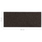 vidaXL Selbstklebende Treppenmatten 15 Stk. 60x25 cm Dunkelbraun vidaXL Selbstklebende Treppenmatten 15 Stk. 60x25 cm Dunkelbraun