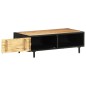 vidaXL Couchtisch 105x50x35 cm Raues Mangoholz vidaXL Couchtisch 105x50x35 cm Raues Mangoholz