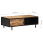 vidaXL Couchtisch 105x50x35 cm Raues Mangoholz vidaXL Couchtisch 105x50x35 cm Raues Mangoholz