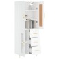 vidaXL Highboard Weiß 69,5x34x180 cm Holzwerkstoff vidaXL Highboard Weiß 69,5x34x180 cm Holzwerkstoff