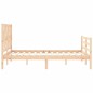 vidaXL Massivholzbett mit Kopfteil 140x200 cm vidaXL Massivholzbett mit Kopfteil 140x200 cm