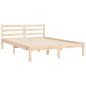 vidaXL Massivholzbett mit Kopfteil 140x200 cm vidaXL Massivholzbett mit Kopfteil 140x200 cm