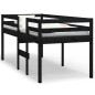 vidaXL Hochbett Schwarz 90x190 cm Massivholz Kiefer vidaXL Hochbett Schwarz 90x190 cm Massivholz Kiefer