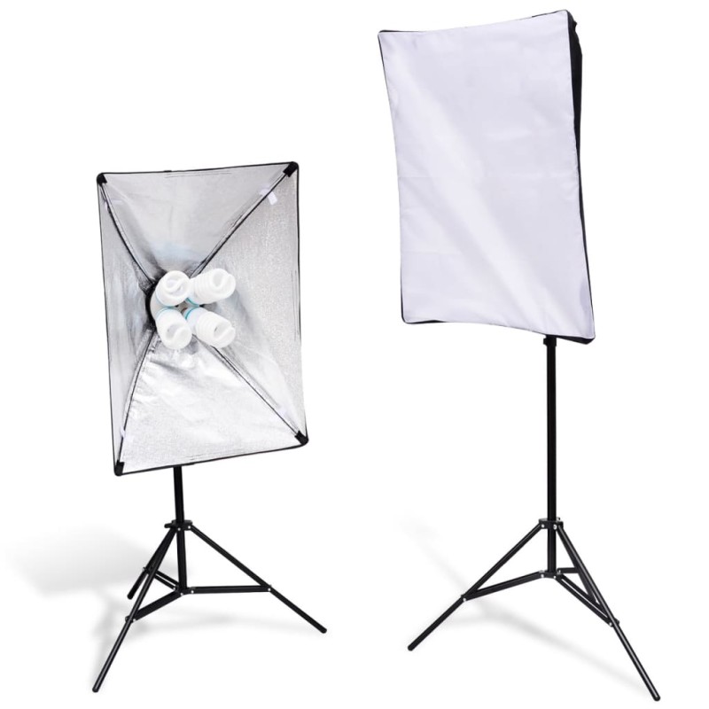 vidaXL Lampenstative mit Softbox 2 Stk. vidaXL Lampenstative mit Softbox 2 Stk.
