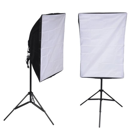 vidaXL Lampenstative mit Softbox 2 Stk. 