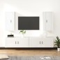 vidaXL 4-tlg. TV-Schrank-Set Hochglanz-Weiß Holzwerkstoff vidaXL 4-tlg. TV-Schrank-Set Hochglanz-Weiß Holzwerkstoff