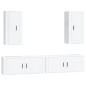 vidaXL 4-tlg. TV-Schrank-Set Hochglanz-Weiß Holzwerkstoff vidaXL 4-tlg. TV-Schrank-Set Hochglanz-Weiß Holzwerkstoff