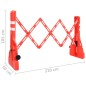vidaXL Absperrgitter Faltbar Rot 210x50x105 cm vidaXL Absperrgitter Faltbar Rot 210x50x105 cm