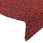 vidaXL Selbstklebende Treppenmatten 10 Stk. Rot 65x21x4 cm Nadelvlies vidaXL Selbstklebende Treppenmatten 10 Stk. Rot 65x21x4 cm Nadelvlies