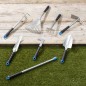 HI 8-tlg. Gartenwerkzeug-Set Silbern Metall HI 8-tlg. Gartenwerkzeug-Set Silbern Metall