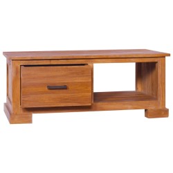 vidaXL TV-Schrank 90x50x37 cm Massivholz Teak