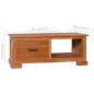 vidaXL TV-Schrank 90x50x37 cm Massivholz Teak vidaXL TV-Schrank 90x50x37 cm Massivholz Teak