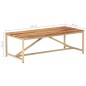 vidaXL Couchtisch 120 x 60 x 40 cm Massivholz vidaXL Couchtisch 120 x 60 x 40 cm Massivholz