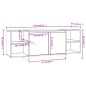 vidaXL TV-Schrank Sonoma-Eiche 130x35x50 cm Holzwerkstoff vidaXL TV-Schrank Sonoma-Eiche 130x35x50 cm Holzwerkstoff