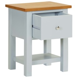 vidaXL Nachttisch 36x30x47 cm Massivholz Eiche 