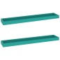 vidaXL Loggia Wandregale 2 Stk. Blau 80x15x4 cm MDF vidaXL Loggia Wandregale 2 Stk. Blau 80x15x4 cm MDF