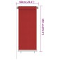 vidaXL Außenrollo 60x140 cm Rot HDPE vidaXL Außenrollo 60x140 cm Rot HDPE