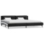 Bettgestell Schwarz Kunstleder 140×200 cm Bettgestell Schwarz Kunstleder 140×200 cm