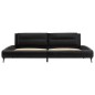 Bettgestell Schwarz Kunstleder 140×200 cm Bettgestell Schwarz Kunstleder 140×200 cm