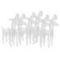 vidaXL LED-Rentiere 6 Stk. Mehrfarbig 240 LEDs Acryl vidaXL LED-Rentiere 6 Stk. Mehrfarbig 240 LEDs Acryl